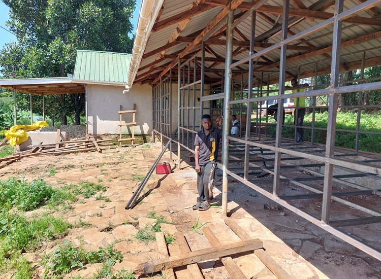 Storage facility under construction