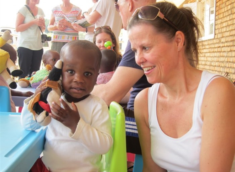 Playing with children