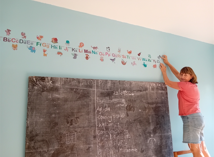 Murals at the school