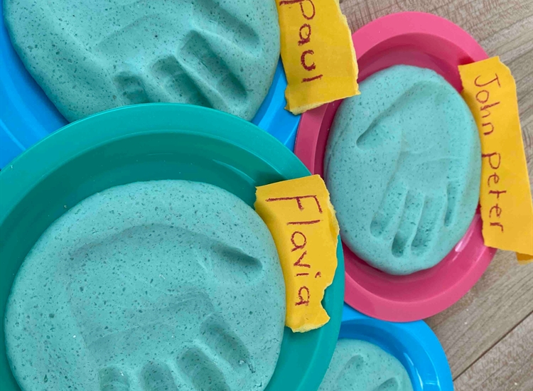 Crafts with the children