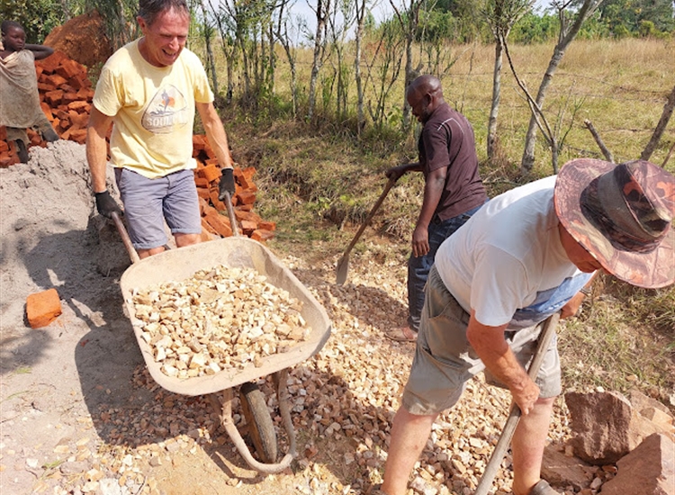 Moving materials for new Community Well