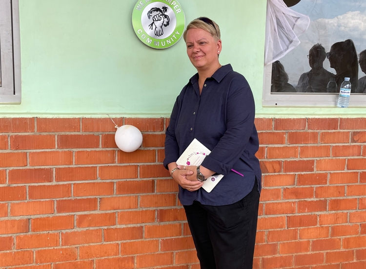 Paula opening Harper Green block