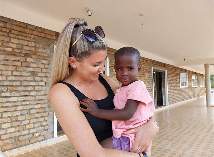 Tamara with a little one