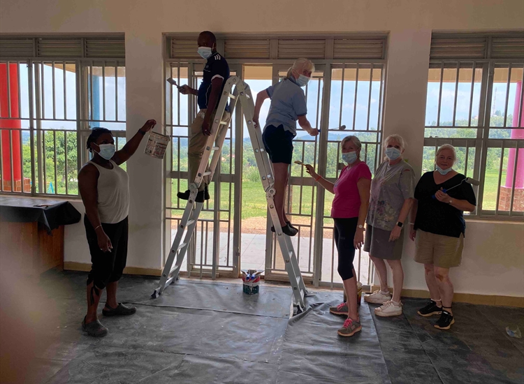 Painting at the School