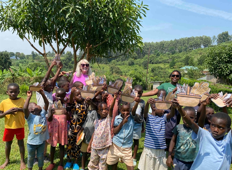 Crafts with the children