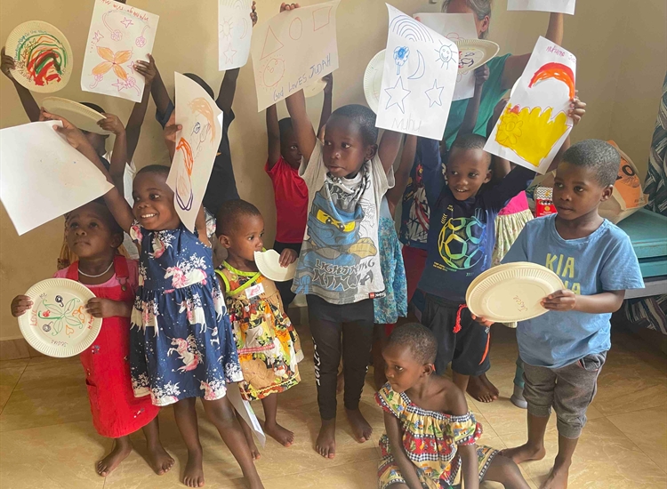 Crafts with the children