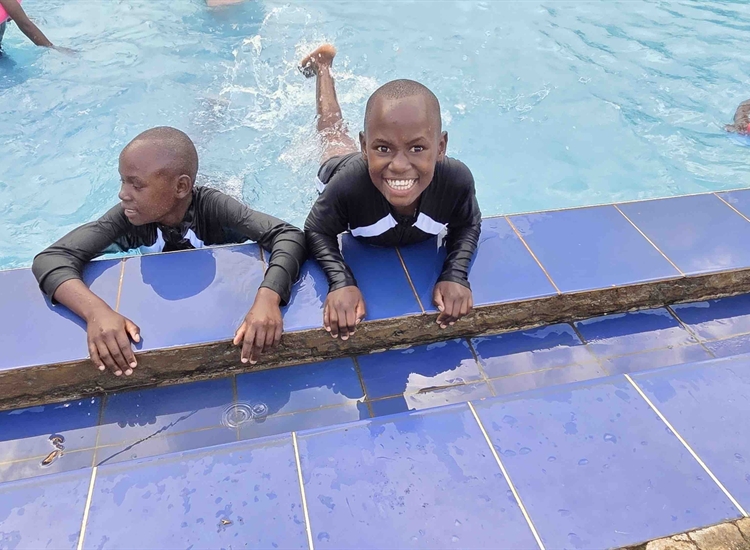 Swimming lesson