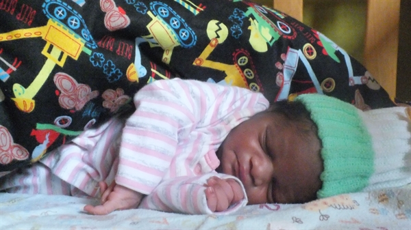 Our new baby at Bethel Babies Home