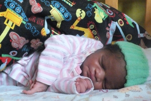 Our new baby at Bethel Babies Home